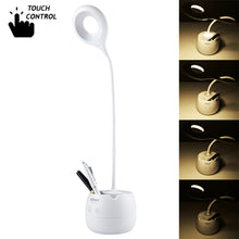 Load image into Gallery viewer, 28 LEDs Flexible Goose Neck Hollow Ring Design Eye Protection Light with Pen Holder / Small Night Light Function