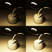 Load image into Gallery viewer, 28 LEDs Flexible Goose Neck Hollow Ring Design Eye Protection Light with Pen Holder / Small Night Light Function