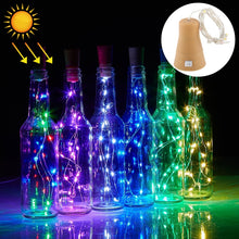 Load image into Gallery viewer, 1m 10 LEDs SMD 0603 Solar Powered Copper Wire String Light  Fairy Lamp Decorative Light, 1m Blue Light, 1m Colorful Light, 1m White Light, 1m Warm White