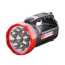 Load image into Gallery viewer, 5W 9 LEDs Rechargeable Strong LED Flashlight 2-Modes Outdoors Searchlight