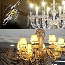 Load image into Gallery viewer, 6 LEDs 450 LM Retro Energy Saving Light for Halls, AC 220V, Apiciform E14 6W 220V White Light, Apiciform E14 6W 220V Warm White