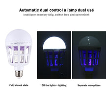 Load image into Gallery viewer, Fly Pest Insects Reject Zapper LED Ball Steep Light, AC 175-265V