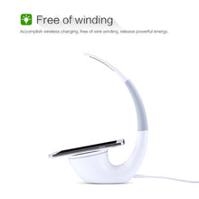 Load image into Gallery viewer, NILLKIN 2 in 1 QI Standard Smart Recognition 1A 5W Wireless Charger + LED Light Lamp with USB Charging Port Indicator