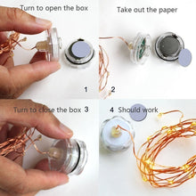 Load image into Gallery viewer, 20 LEDs 2700-2900K Rope Fairy Light For Party / Holiday, Length: 2m, DC 6V, 6 PCS 2m