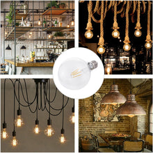 Load image into Gallery viewer, G95 E27 4W 4 LEDs 450 LM 3000K Retro Dimming LED Filament Light Bulb Energy Saving Light, AC 220V, G95 4W White Light, G95 4W Warm White