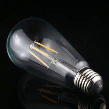 Load image into Gallery viewer, ST64 E27 4W 4 LEDs 600 LM 3000K Retro Dimming LED Filament Light Bulb Energy Saving Light, AC 220V, ST64 4W White Light, ST64 4W Warm White