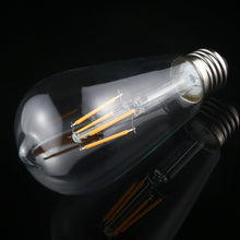 Load image into Gallery viewer, ST64 E27 4W 4 LEDs 600 LM 3000K Retro Dimming LED Filament Light Bulb Energy Saving Light, AC 220V, ST64 4W White Light, ST64 4W Warm White