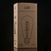 Load image into Gallery viewer, ST64 E27 4W 4 LEDs 600 LM 3000K Retro Dimming LED Filament Light Bulb Energy Saving Light, AC 220V, ST64 4W White Light, ST64 4W Warm White