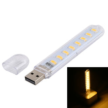 Load image into Gallery viewer, 3W 8 LEDs 5730 SMD USB LED Book Light Portable Night Lamp, DC 5V, 8 LEDs