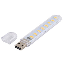 Load image into Gallery viewer, 3W 8 LEDs 5730 SMD USB LED Book Light Portable Night Lamp, DC 5V, 8 LEDs