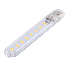 Load image into Gallery viewer, 3W 8 LEDs 5730 SMD USB LED Book Light Portable Night Lamp, DC 5V, 8 LEDs