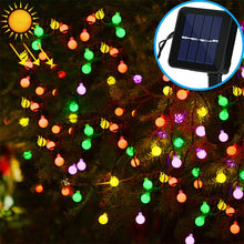 Load image into Gallery viewer, Ball Shape 30 LEDs Outdoor Waterproof Christmas Festival Decoration Solar Lamp String