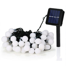 Load image into Gallery viewer, Ball Shape 30 LEDs Outdoor Waterproof Christmas Festival Decoration Solar Lamp String