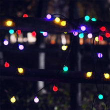 Load image into Gallery viewer, Ball Shape 30 LEDs Outdoor Waterproof Christmas Festival Decoration Solar Lamp String