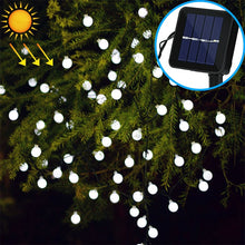 Load image into Gallery viewer, Ball Shape 30 LEDs Outdoor Waterproof Christmas Festival Decoration Solar Lamp String