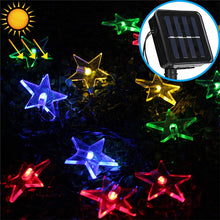 Load image into Gallery viewer, Star Shape 20 LEDs Outdoor Garden Christmas Festival Decoration Solar Lamp String