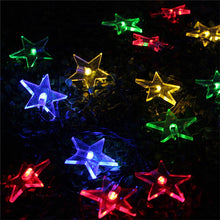 Load image into Gallery viewer, Star Shape 20 LEDs Outdoor Garden Christmas Festival Decoration Solar Lamp String