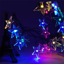 Load image into Gallery viewer, Star Shape 20 LEDs Outdoor Garden Christmas Festival Decoration Solar Lamp String