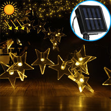 Load image into Gallery viewer, Star Shape 20 LEDs Outdoor Garden Christmas Festival Decoration Solar Lamp String