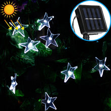 Load image into Gallery viewer, Star Shape 20 LEDs Outdoor Garden Christmas Festival Decoration Solar Lamp String