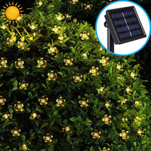 Load image into Gallery viewer, Peach Blossom Shape 50 LEDs Outdoor Garden Waterproof Christmas Spring Festival Decoration Solar Lamp String