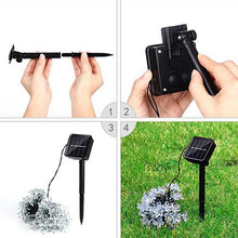 Load image into Gallery viewer, Peach Blossom Shape 50 LEDs Outdoor Garden Waterproof Christmas Spring Festival Decoration Solar Lamp String