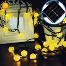 Load image into Gallery viewer, 50 LEDs Bubble Ball Outdoor Garden Waterproof Christmas Spring Festival Decoration Solar Lamp String