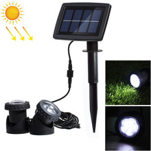 Load image into Gallery viewer, Two Heads LED Outdoor Waterproof Solar Underwater Spotlight Floodlight, Two Heads