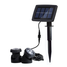 Load image into Gallery viewer, Two Heads LED Outdoor Waterproof Solar Underwater Spotlight Floodlight, Two Heads
