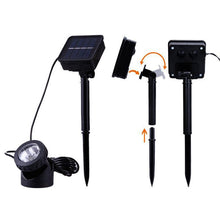 Load image into Gallery viewer, Two Heads LED Outdoor Waterproof Solar Underwater Spotlight Floodlight, Two Heads