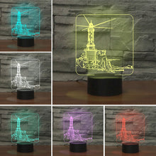 Load image into Gallery viewer, Lighthouse Shape 3D Colorful LED Vision Light Table Lamp, 16 Colors Remote Control Version, 16 Colors Remote Control Version