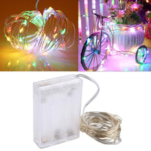 Load image into Gallery viewer, 50 LEDs SMD 0603 3 x AA Batteries Box Fairy Lamp Decorative Light, DC 5V, 5m Purple Light, 5m Red Light, 5m White Light, 5m Warm White, 5m Yellow Light, 5m Blue Light, 5m Colorful Light, 5m Pink Light, 5m Green Light