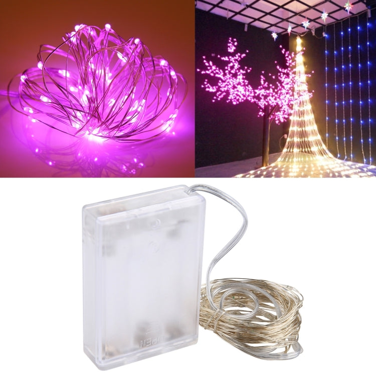50 LEDs SMD 0603 3 x AA Batteries Box Fairy Lamp Decorative Light, DC 5V, 5m Purple Light, 5m Red Light, 5m White Light, 5m Warm White, 5m Yellow Light, 5m Blue Light, 5m Colorful Light, 5m Pink Light, 5m Green Light