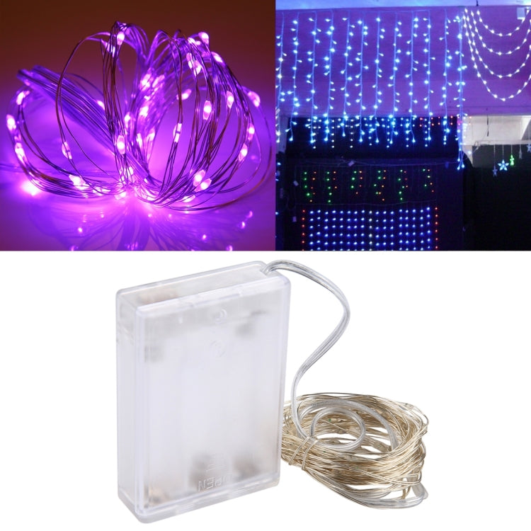 50 LEDs SMD 0603 3 x AA Batteries Box Fairy Lamp Decorative Light, DC 5V, 5m Purple Light, 5m Red Light, 5m White Light, 5m Warm White, 5m Yellow Light, 5m Blue Light, 5m Colorful Light, 5m Pink Light, 5m Green Light
