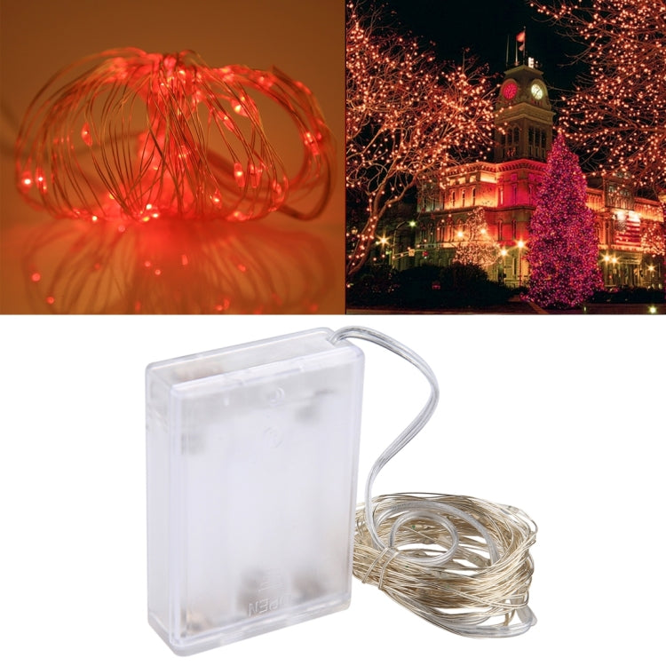 50 LEDs SMD 0603 3 x AA Batteries Box Fairy Lamp Decorative Light, DC 5V, 5m Purple Light, 5m Red Light, 5m White Light, 5m Warm White, 5m Yellow Light, 5m Blue Light, 5m Colorful Light, 5m Pink Light, 5m Green Light