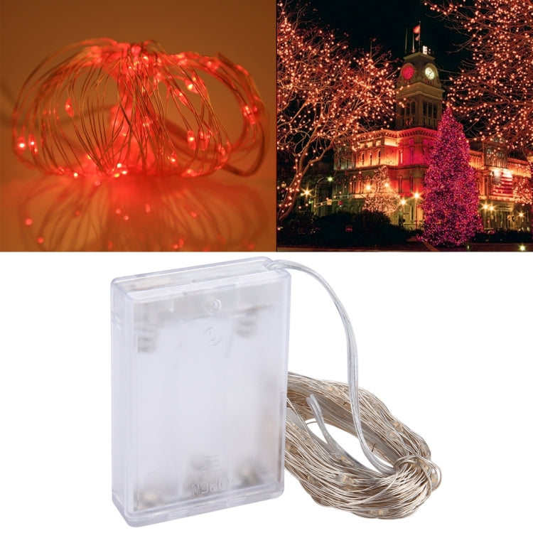 100 LEDs SMD 06033 x AA Batteries Box Fairy Lamp Decorative Light, DC 5V, 10m Blue Light, 10m Colorful Light, 10m Pink Light, 10m Green Light, 10m Purple Light, 10m Red Light, 10m White Light, 10m Warm White, 10m Yellow Light