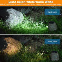 Load image into Gallery viewer, Solar Powered Simulated Stone Spotlight LED Light IP65 Waterproof Outdoor Garden Lawn Lamp