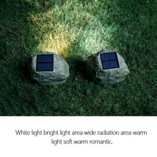 Load image into Gallery viewer, Solar Powered Simulated Stone Spotlight LED Light IP65 Waterproof Outdoor Garden Lawn Lamp