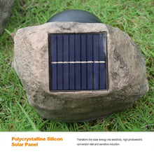 Load image into Gallery viewer, Solar Powered Simulated Stone Spotlight LED Light IP65 Waterproof Outdoor Garden Lawn Lamp