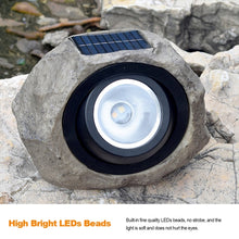 Load image into Gallery viewer, Solar Powered Simulated Stone Spotlight LED Light IP65 Waterproof Outdoor Garden Lawn Lamp