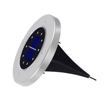 Load image into Gallery viewer, 2 PCS 10 LEDs Solar Powered Buried Light Under Ground Lamp IP65 Waterproof Outdoor Garden Street Light, 10 LEDs
