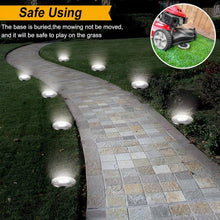 Load image into Gallery viewer, 2 PCS 10 LEDs Solar Powered Buried Light Under Ground Lamp IP65 Waterproof Outdoor Garden Street Light, 10 LEDs