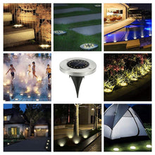 Load image into Gallery viewer, 2 PCS 16 LEDs Solar Powered Buried Light Under Ground Lamp IP65 Waterproof Outdoor Garden Street Light, 16 LEDs