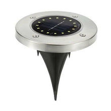 Load image into Gallery viewer, 2 PCS 16 LEDs Solar Powered Buried Light Under Ground Lamp IP65 Waterproof Outdoor Garden Street Light, 16 LEDs