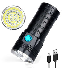 Load image into Gallery viewer, 3 Gears, K18MAX 18xT6, Luminous Flux: 5400lm LED Flashlight, Without Battery
