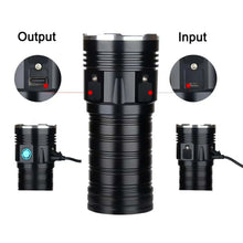 Load image into Gallery viewer, 3 Gears, K18MAX 18xT6, Luminous Flux: 5400lm LED Flashlight, Without Battery