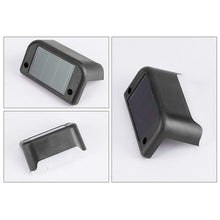 Load image into Gallery viewer, 12 PCS Solar Powered LED Outdoor Stairway Light IP65 Waterproof Garden Lamp, Warm White Light, 12 PCS Black, 12 PCS Brown