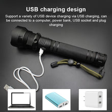 Load image into Gallery viewer, X92 Luminous Flux: 2000lm LED Waterproof Flashlight, Retractable Focus Function