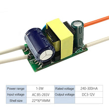 Load image into Gallery viewer, 1-3W LED Driver Adapter Isolated Power Supply AC 85-265V to DC 3-12V, 1-3W