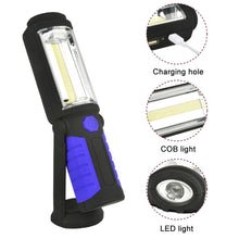 Load image into Gallery viewer, 400 LM Multi-function USB Charging Portable Emergency Work Stand Light with Magnetic &amp; 360 Degrees Swivel Hook